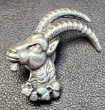 Steinbock "Alpine Ibex" Pewter Pin