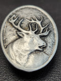 Bugling Stag Pewter Pin