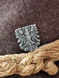 Tyrolean Eagle Pewter Pin
