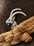 Steinbock "Alpine Ibex" Pewter Pin