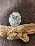 Bugling Stag Pewter Pin