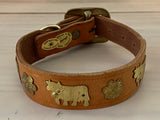 SALE! 1 1/4" Medium Traditional Swiss Dog Collar - 40cm