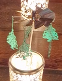 German Tealight Pyramid: Christmas Tree (Green)
