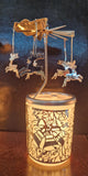 German Tealight Pyramid: Reindeer