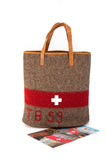 Swiss Shopper Tote WD19 13.5 x 15.75 x 5.5 inches