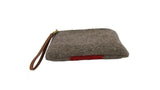 NEW! Swiss Clutch w Leather Wrist Strap WD26 - 8.7x6x0.5 inches