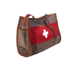 Swiss Large Handbag w Pocket WD48 13x9x4 inches