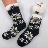 NEW! Swiss Alpine Hut Socks - Edelweiss
