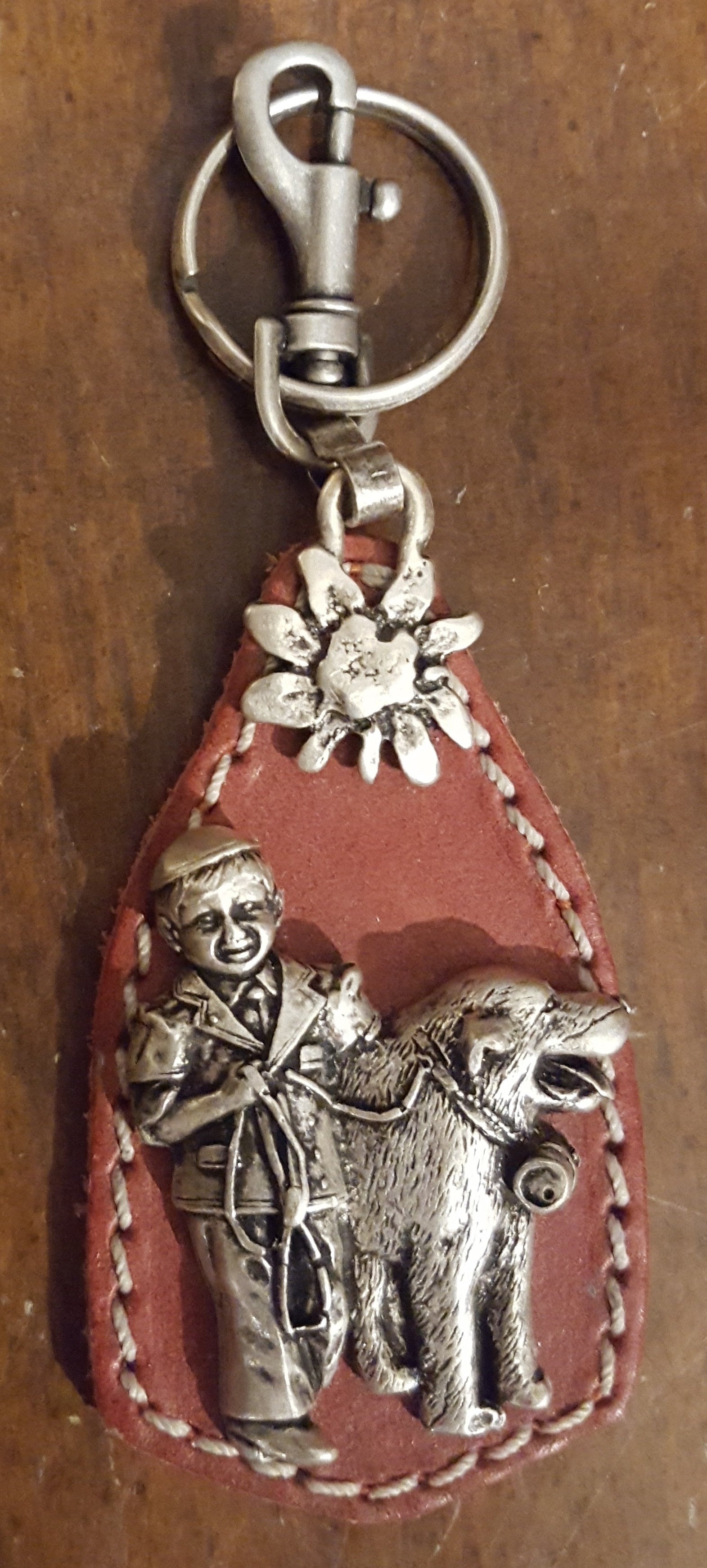 Swiss Boy and Dog Key Ring – Alpen Schatz