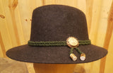 Trachten Hat with Coin, Edelweiss, Antler Piece or Antler Rosette