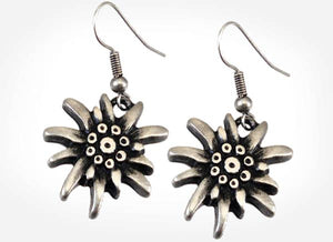 Pewter Edelweiss Earrings