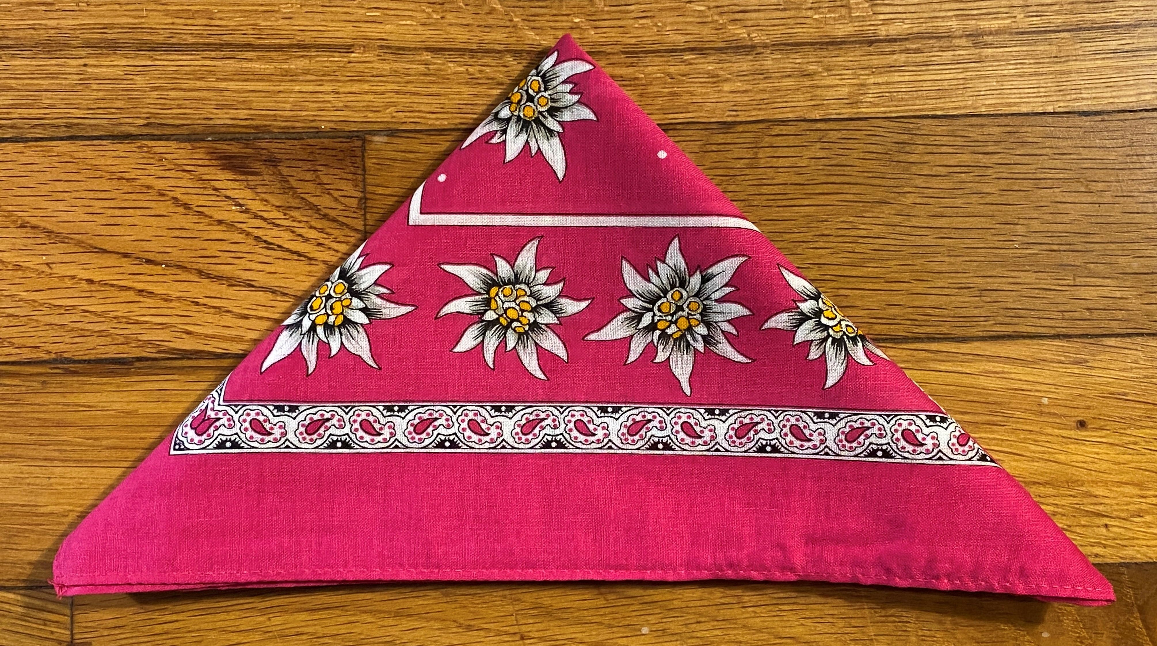 Swiss Cotton Edelweiss Scarves – Alpen Schatz Swiss Cotton Edelweiss Scarves – Alpen Schatz