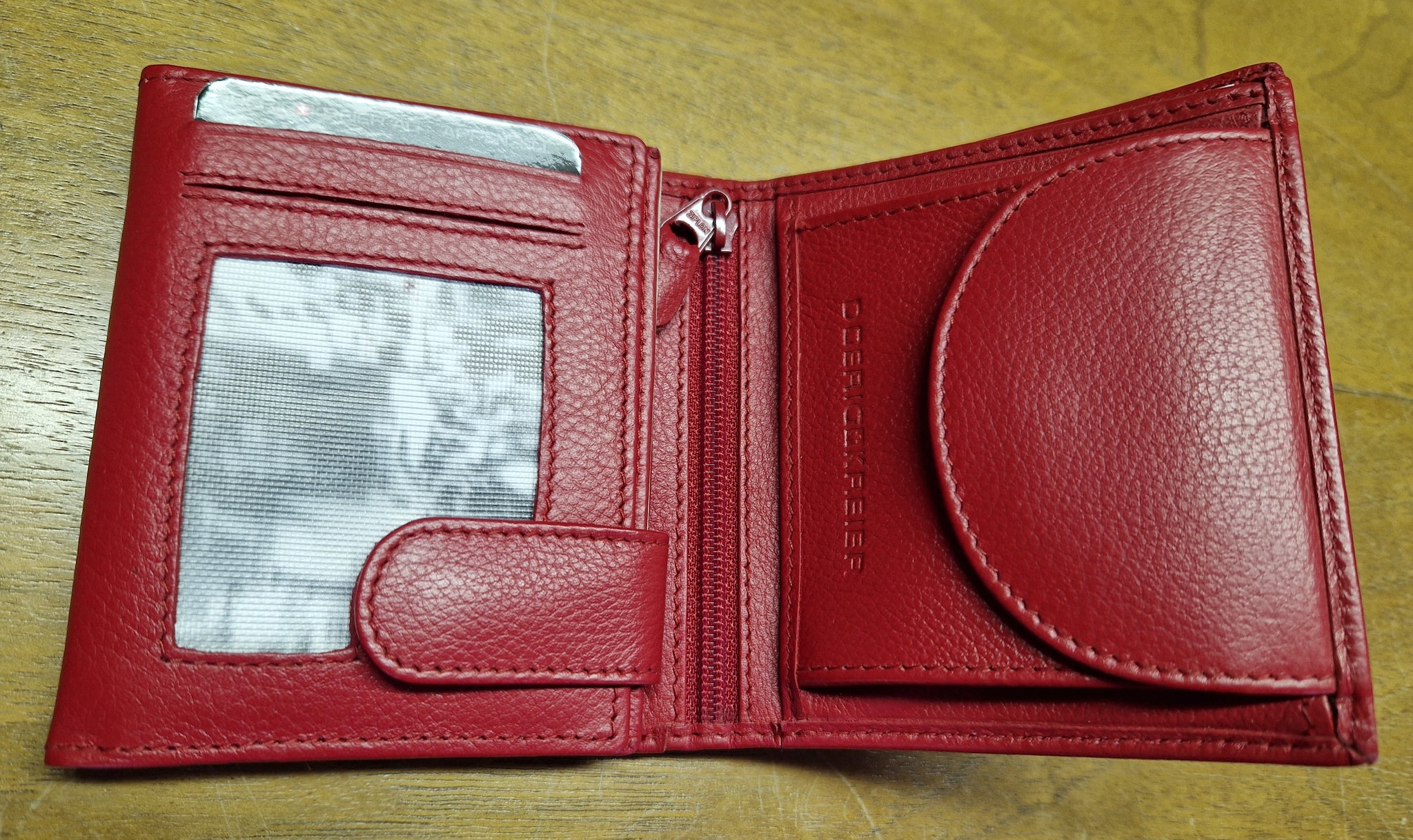 Swiss Leather Wallet - Red – Alpen Schatz