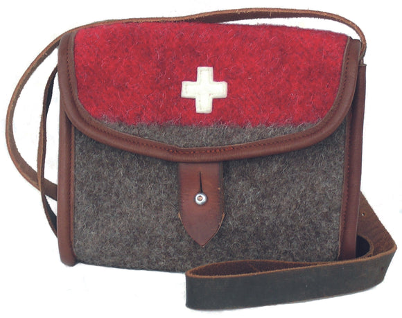 Stylish Swiss Boiled Wool Blanket Handbags by KARLEN Swiss