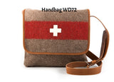 Stylish Swiss Boiled Wool Blanket Handbags by KARLEN Swiss