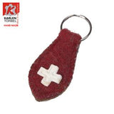 Swiss Boiled Wool Blanket Key Rings by KARLEN Swiss