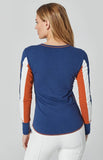 Alp N Rock Retro Stripe Crew - Estate Blue